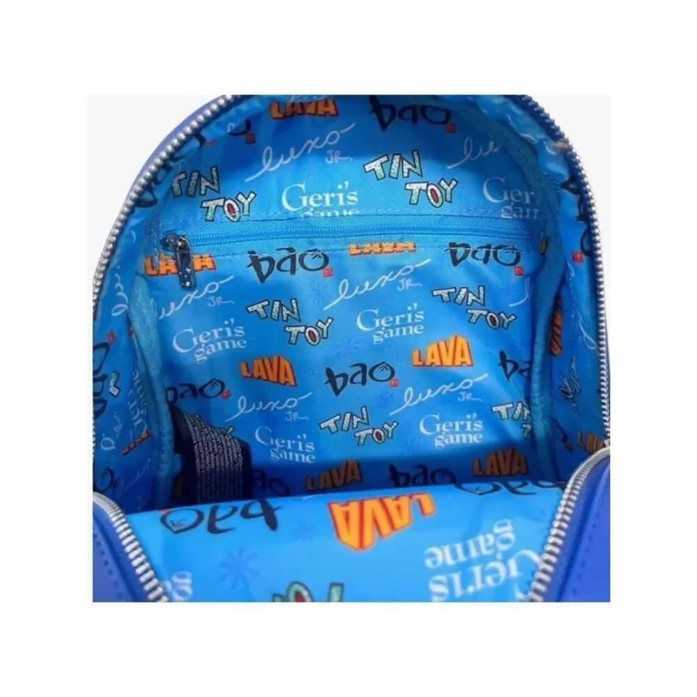 Loungefly Tin Toy Train Geri Lava Baby Bao Pixar Shorts Mini Backpack  NWT